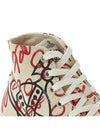 Plimsoll Logo Print Cotton High Top Sneakers Beige - VIVIENNE WESTWOOD - BALAAN 9