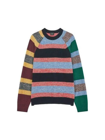 PS Striped Raglan Sweater Multi 271296 - PAUL SMITH - BALAAN 1