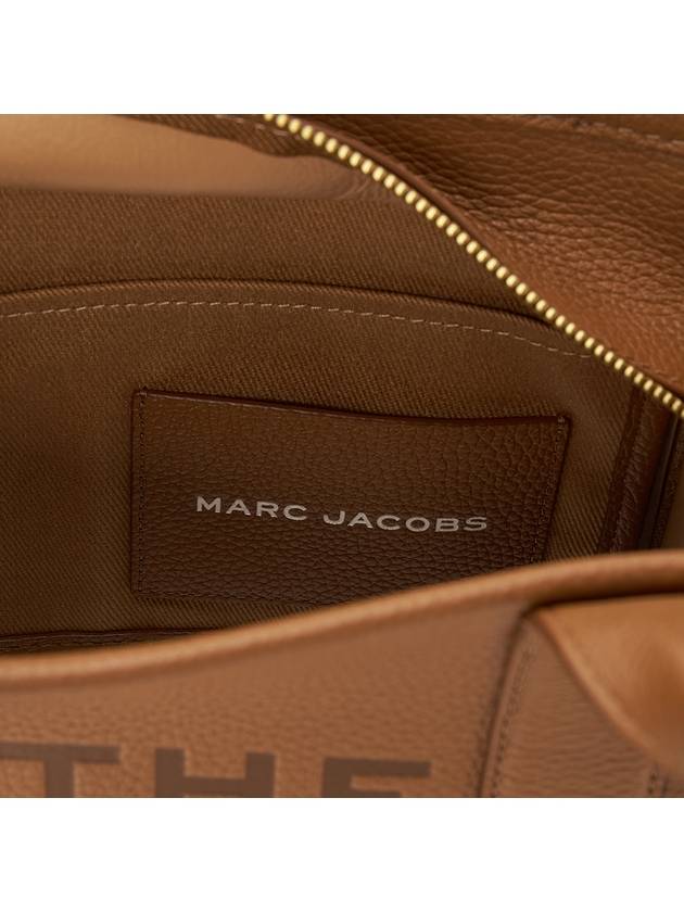 Small Leather Tote Bag Brown - MARC JACOBS - BALAAN 9