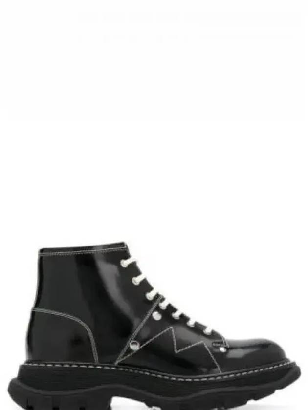 Tread Lace-Up  Worker Boots Black - ALEXANDER MCQUEEN - BALAAN 2