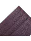 Baguette Leather Card Wallet Burgundy - FENDI - BALAAN 9