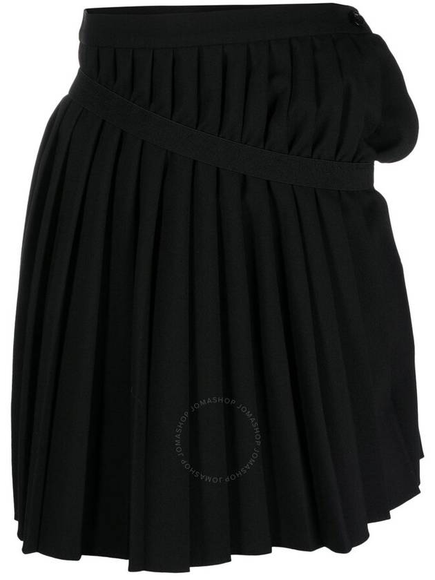 MM6 Maison Margiela Asymmetric Pleated Miniskirt, Brand Size 42 (US Size 8) - MAISON MARGIELA - BALAAN 2