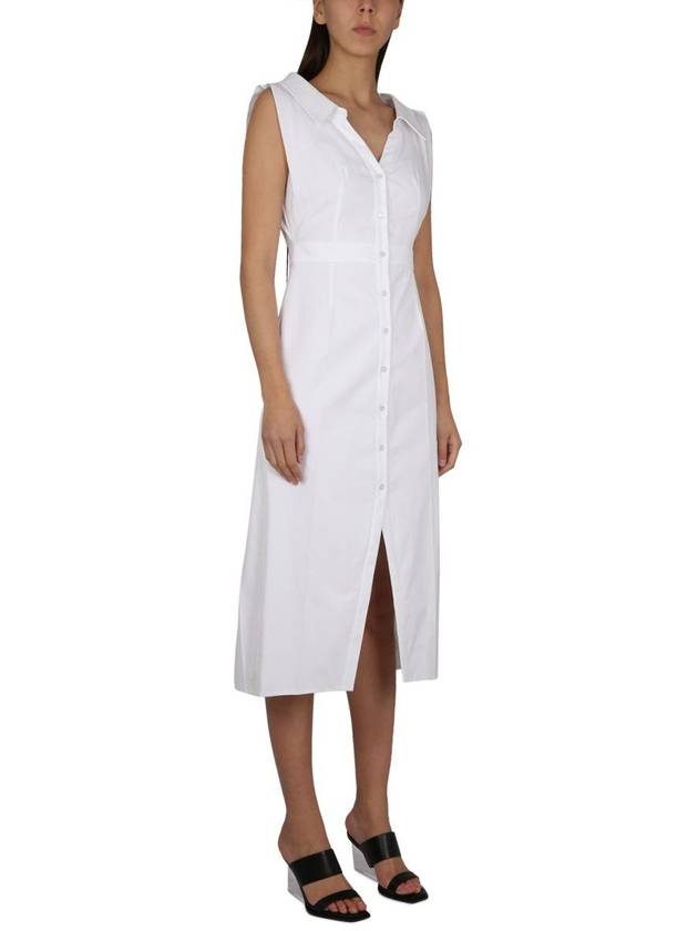 midi dress 745627 QAABC9000 WHITE - ALEXANDER MCQUEEN - BALAAN 3