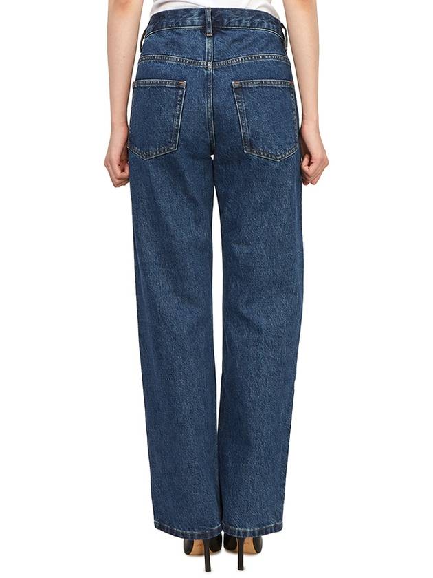 Relaxed Denim Cotton Straight Jeans Navy - A.P.C. - BALAAN 6