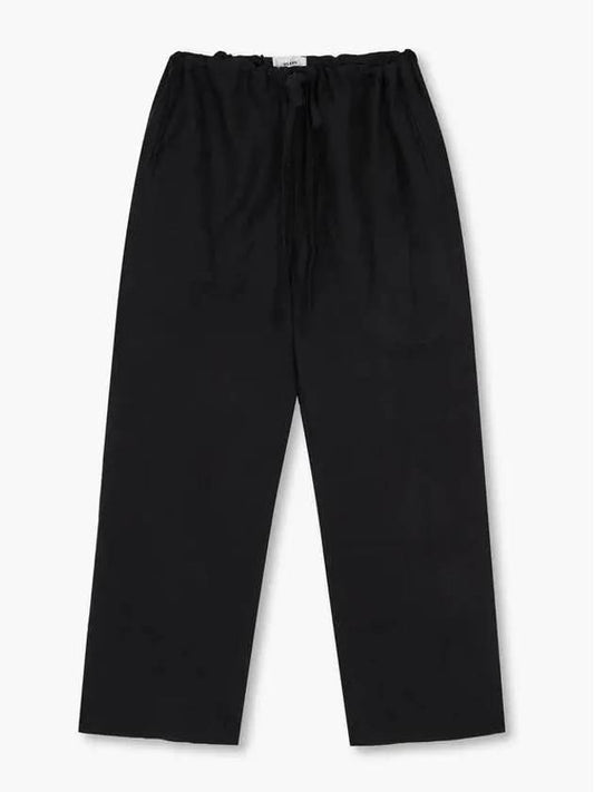 VIS A DRAWSTRING PANTS BLACK - VIS A VIS - BALAAN 1