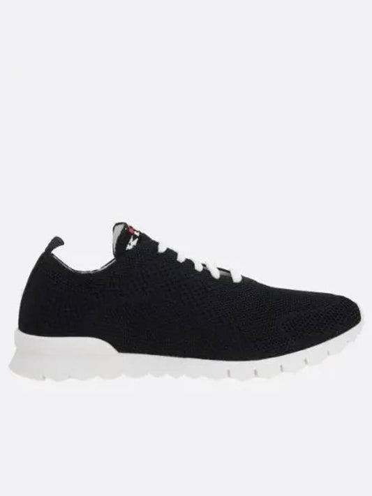 Fit Knit Low Top Sneakers Black - KITON - BALAAN 2