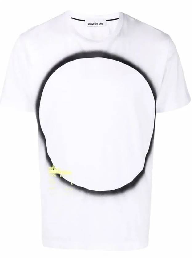 Eclipse Logo Short Sleeve T-Shirt White - STONE ISLAND - BALAAN 2