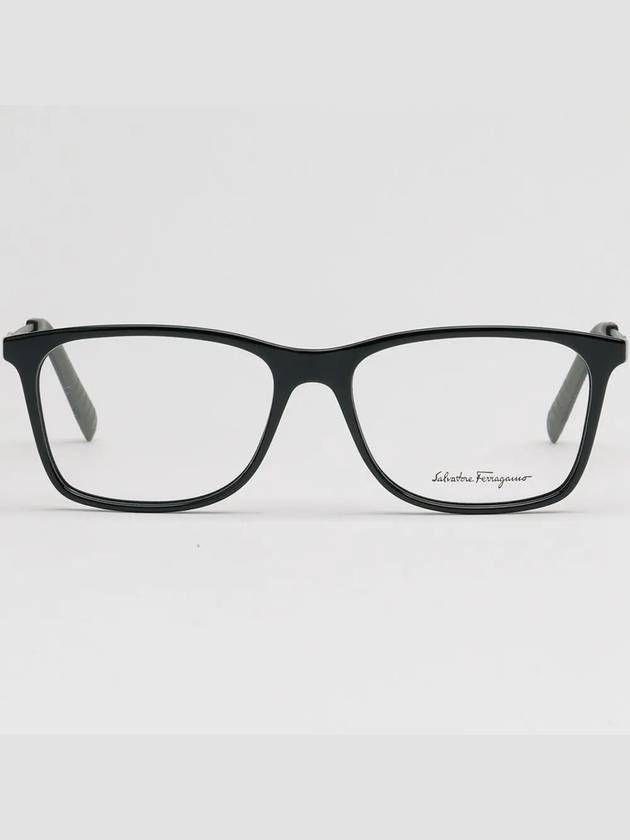 glasses frame SF2876 021 square horn rim black - SALVATORE FERRAGAMO - BALAAN 3