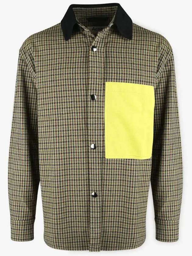 Men's Vichy Check Jacket Green - ACNE STUDIOS - BALAAN 3