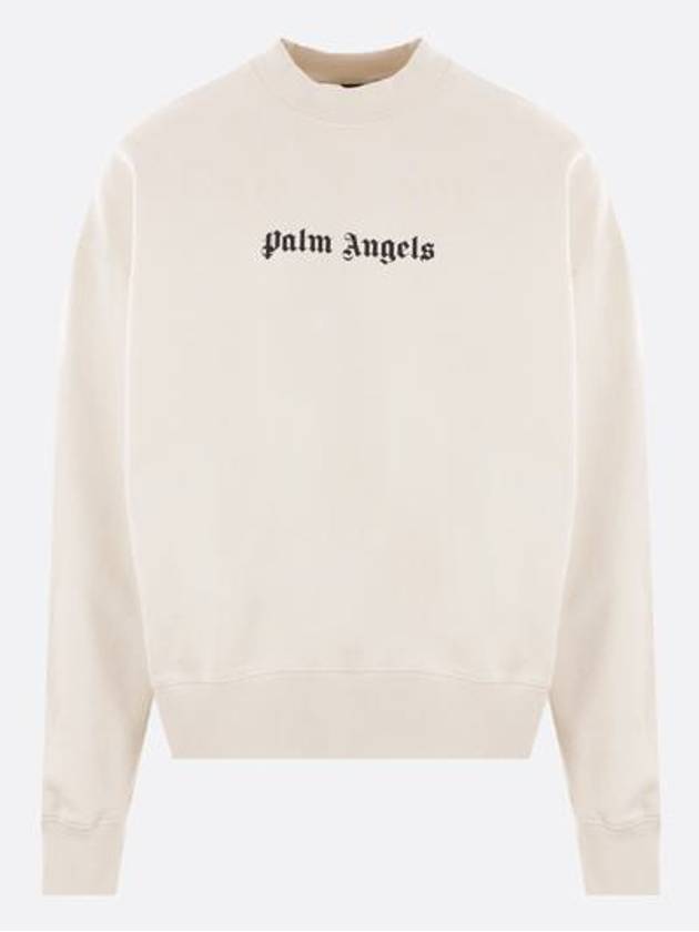 Logo Print Jersey Sweatshirt PMBA080S24FLE0030310 - PALM ANGELS - BALAAN 2