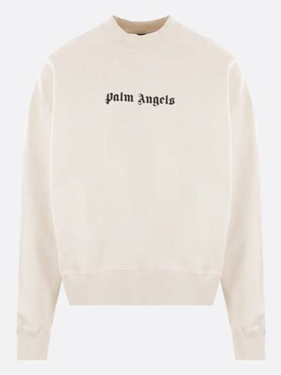 Logo Print Jersey Sweatshirt PMBA080S24FLE0030310 - PALM ANGELS - BALAAN 2