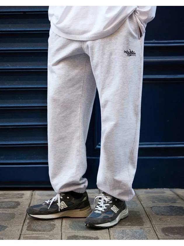 Slam Logo Essential Track Pants Ash Grey - FLUKE - BALAAN 3