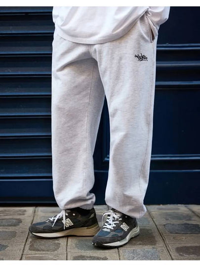 Slam Logo Essential Track Pants Ash Gray - FLUKE - BALAAN 2