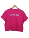 8C70410 V8094 560 Short Sleeve TShirt Pink - MONCLER - BALAAN 1