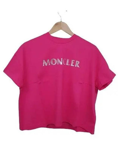 8C70410 V8094 560 Short Sleeve TShirt Pink - MONCLER - BALAAN 1