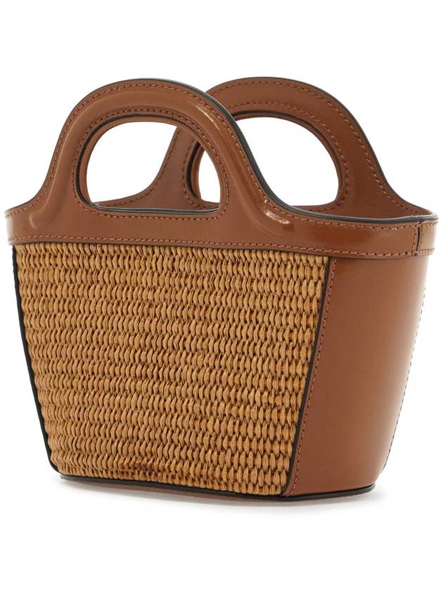 Rattan Micro Tropicalia Cross Bag Brown - MARNI - BALAAN 3