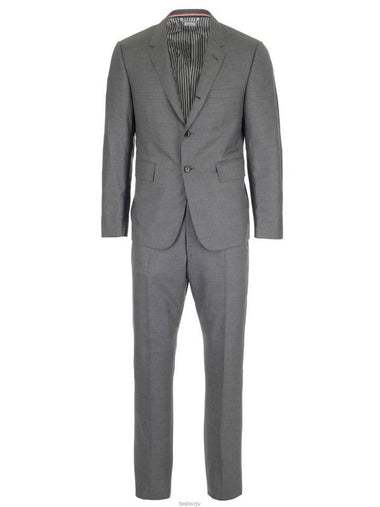 Men's Signature Classic Wool Suit Medium Grey - THOM BROWNE - BALAAN 1