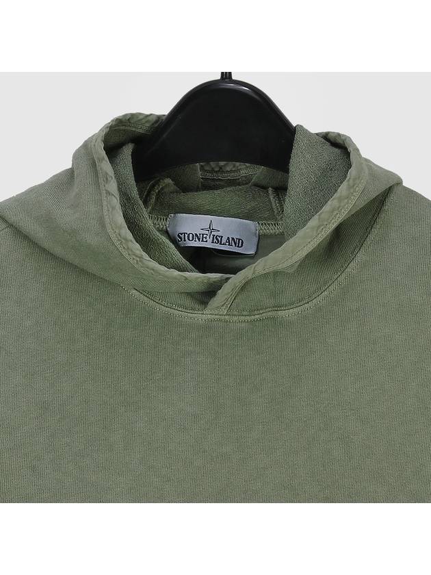 Wappen Patch Cotton Hoodie Green - STONE ISLAND - BALAAN 4