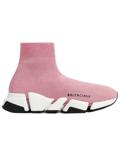 Speed ​​2.0 High Top Sneakers Pink - BALENCIAGA - BALAAN 2