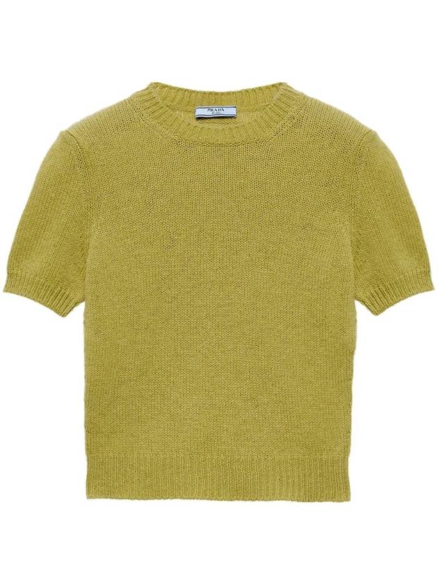 Cashmere knit top pistachio green - PRADA - BALAAN 2