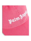 Women Pink Logo Ball Cap Hat PMLB003C99FAB001 - PALM ANGELS - BALAAN 3