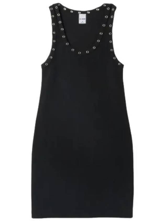 Eyelet tank dress black one piece - RE/DONE - BALAAN 1