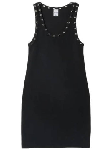 Eyelet Tank Dress Black 08111WTNKDRSBL One Piece - RE/DONE - BALAAN 1