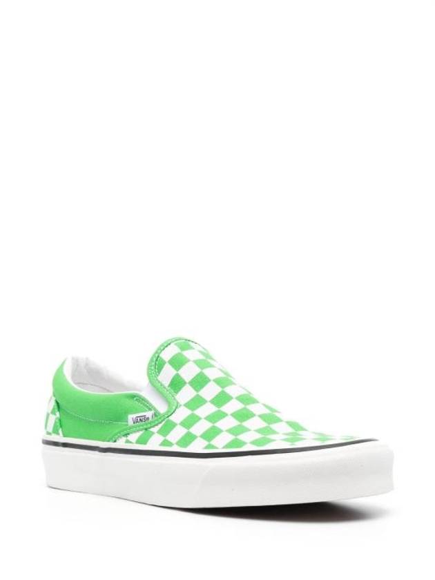 Checkerboard Slip-Ons Green - VANS - BALAAN 4