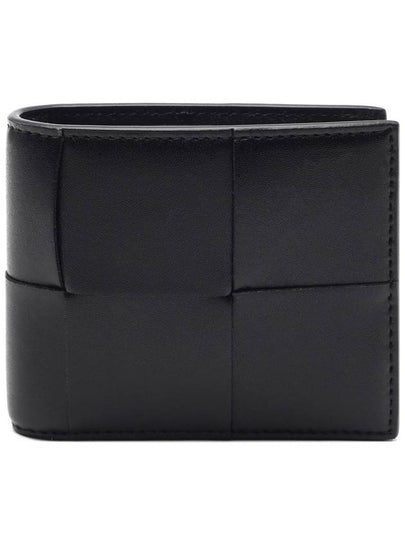 Intrecciato Cassette Half Wallet Black - BOTTEGA VENETA - BALAAN 2