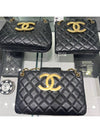 CC Big Logo Small Cross Shoulder Two Way Bag Black AS4596 - CHANEL - BALAAN 3