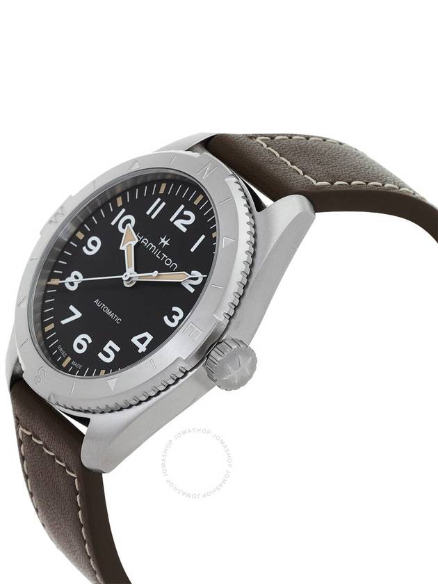 Khaki Field Expedition Leather Watch Black - HAMILTON - BALAAN 3