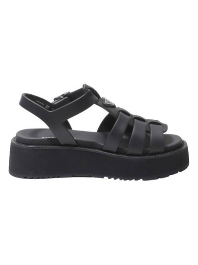 Rubber Fisherman Sandals Black - PRADA - BALAAN 2