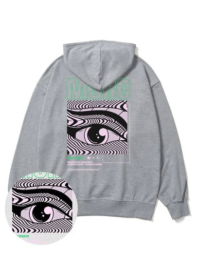 Of The Eye Vivid Green Overfit Hoodie Grey - MONSTER REPUBLIC - BALAAN 2