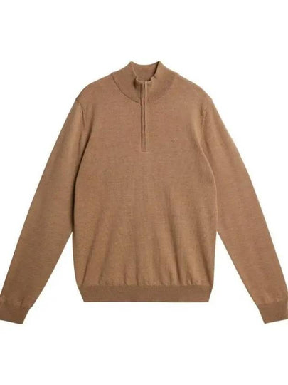 Kiyan Quarter Zip Turtleneck Knit Top Chipmunk - J.LINDEBERG - BALAAN 2