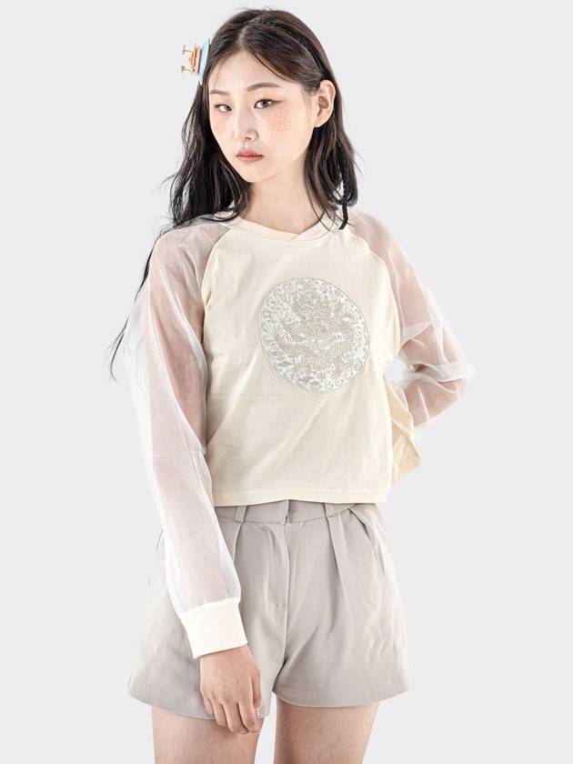 A Royal Robe Jeogory Long Slevee T Shirt Ivory - TEENYTIGER - BALAAN 3