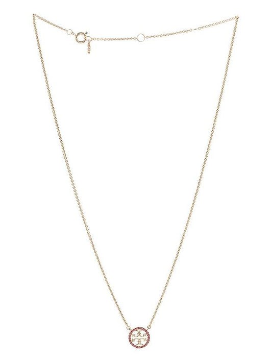 Miller Pave Logo Delicate Necklace Gold - TORY BURCH - BALAAN 2