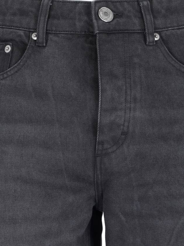 Metal studs Classic Fit Denim Jeans Black - AMI - BALAAN 6