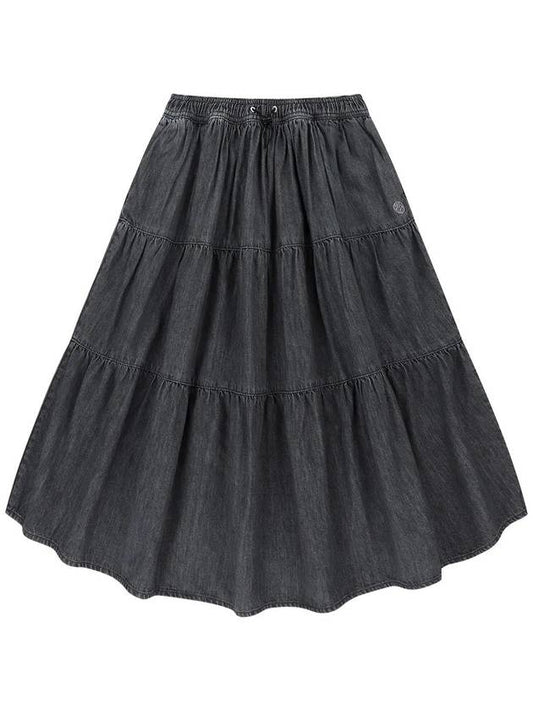 OG Heritage Denim Long Skirt Gray - OFFGRID - BALAAN 1