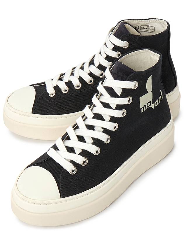 Austen High Top Sneaker Black - ISABEL MARANT - BALAAN 2