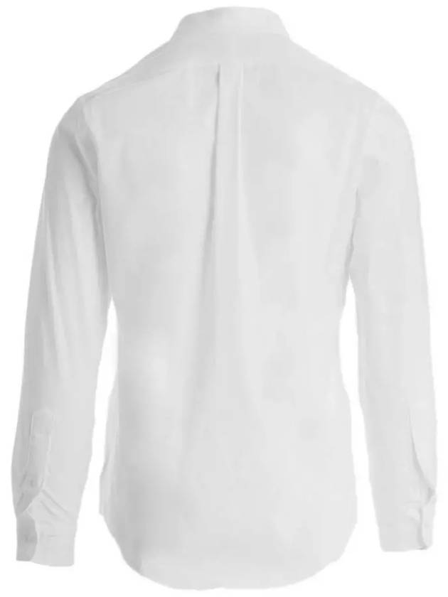 Embroidered Logo Pony Long Sleeve Shirt White - POLO RALPH LAUREN - BALAAN 4