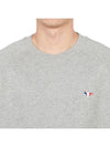 Tricolor Fox Patch Sweatshirt Gray Melange - MAISON KITSUNE - BALAAN 7