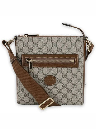 GG Superme Canvas Messenger Bag Beige Ebony - GUCCI - BALAAN 2