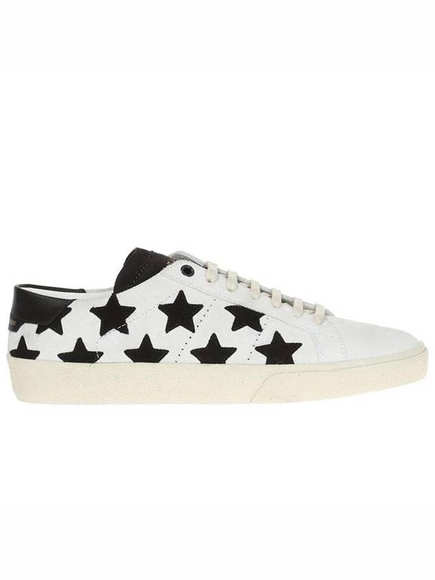 Star Black Tab Low Top Sneakers White - SAINT LAURENT - BALAAN 3