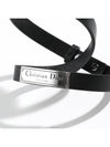 Couture Leather Double Bracelet Black - DIOR - BALAAN 4