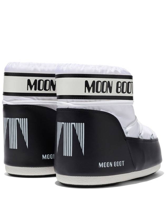 Icon Low Nylon Snow Boots Black White - MOON BOOT - BALAAN 4