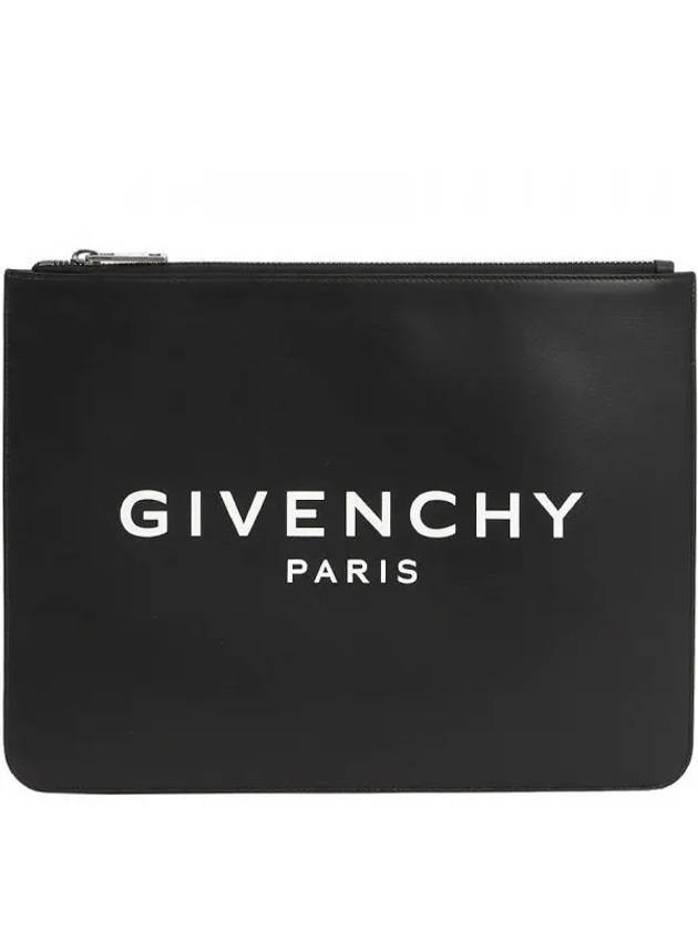 logo large clutch bag black - GIVENCHY - BALAAN 2