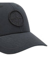 Logo Patch Cotton Ball Cap Black - STONE ISLAND - BALAAN 6