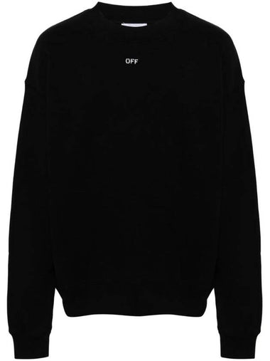 Logo Print Knit Top Black - OFF WHITE - BALAAN 1