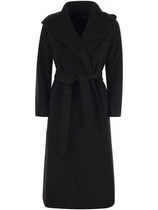 3 silk tone 3BDANTON belted coat black 2360162233 013 - MAX MARA - BALAAN 1