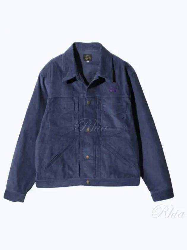 Penny Jean Corduroy Jacket C PE 14W Navy PU216 - NEEDLES - BALAAN 1